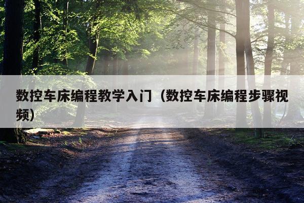 数控车床编程教学入门(数控车床编程步骤视频)