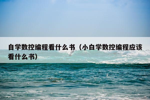 自学数控编程看什么书(小白学数控编程应该看什么书)