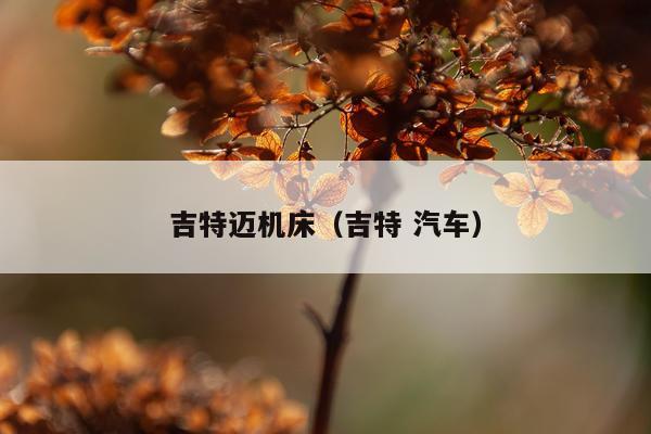 吉特迈机床（吉特 汽车）