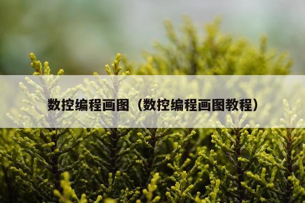 数控编程画图（数控编程画图教程）