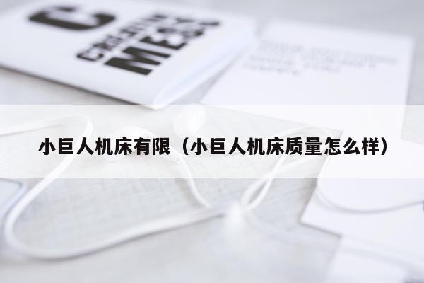 小巨人机床有限（小巨人机床质量怎么样）