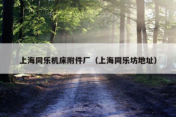 上海同乐机床附件厂（上海同乐坊地址）