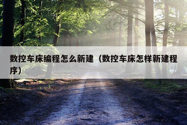 数控车床编程怎么新建（数控车床怎样新建程序）