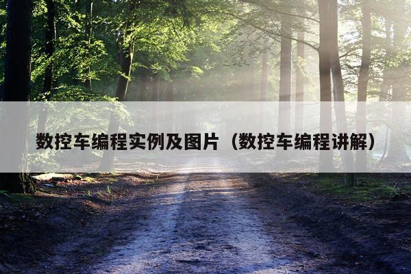 数控车编程实例及图片（数控车编程讲解）