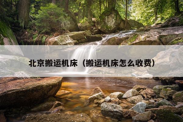 北京搬运机床（搬运机床怎么收费）