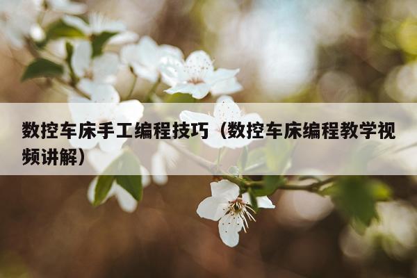 数控车床手工编程技巧（数控车床编程教学视频讲解）
