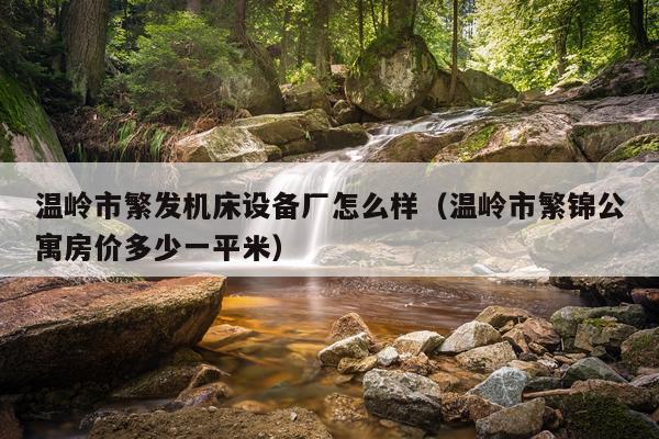 温岭市繁发机床设备厂怎么样（温岭市繁锦公寓房价多少一平米）