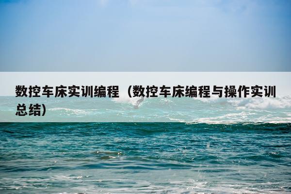 数控车床实训编程（数控车床编程与操作实训总结）