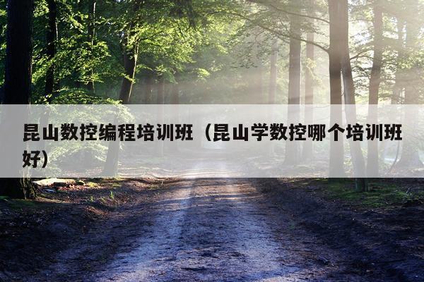 昆山数控编程培训班（昆山学数控哪个培训班好）