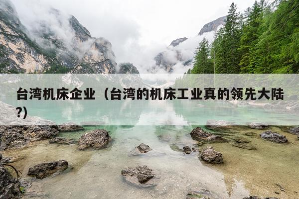 台湾机床企业（台湾的机床工业真的领先大陆?）